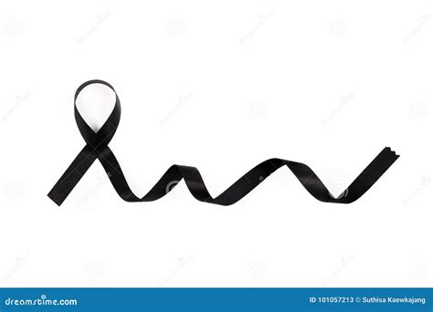 Black Awareness Ribbon Poster. Terrorism, Death, Mourning And Melanoma ...