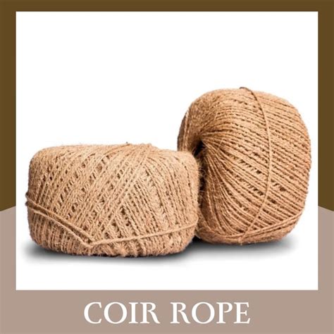 Thick Coconut Fiber Made Natural Coir Ropes Coconut Husk Rope Coco