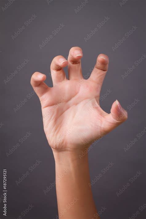 Angry Aggressive Hand Scratching Claw Stock Photo Adobe Stock