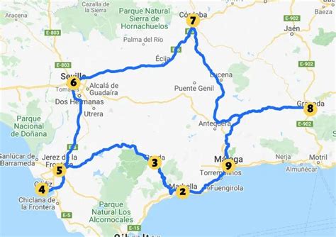 The Perfect Andalucia Road Trip Itinerary Map Tips Road Trip