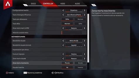 Migliori Impostazioni Apex PS4 Salvatore Aranzulla