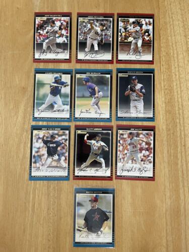 Bowman Cards X Mlb Baseball Card Lot X Gold Blue Red Autos