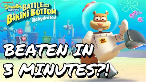 How To Beat Spongebob Battle For Bikini Bottom In Under Minutes YouTube