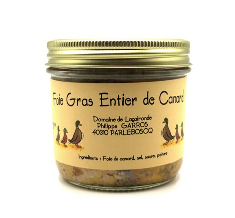 Domaine De Laguironde Foie Gras Entier De Canard 400g