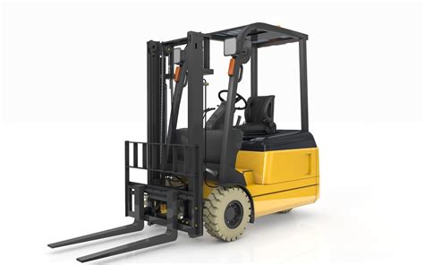 Forklift 3 Wheel Rigged 3D CGTrader