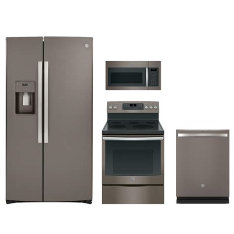 GE® 4 Piece Kitchen Package-Slate-GEKITJB750EJES | Bishopp's Appliance