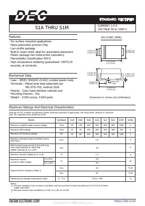 S A Datasheet Pdf Daesan Electronics Corp