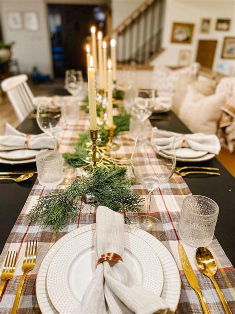 Simple Elegant Holiday Tablescape Idea Sprucing Up Mamahood