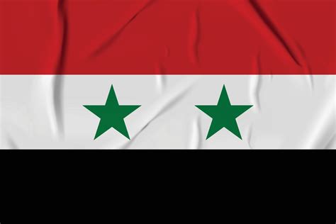 Syria Flag, Syrian Arab Republic flag blowing in the wind. 20290681 ...