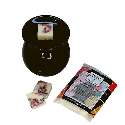 Ceramic White And Stone Effect Wax Melt Tear Drop Cut Out Burner — Cutch Candles And Home Fragrances