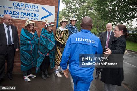 Pupils from the Maelor School in Penley near Wrexham, north Wales in ...