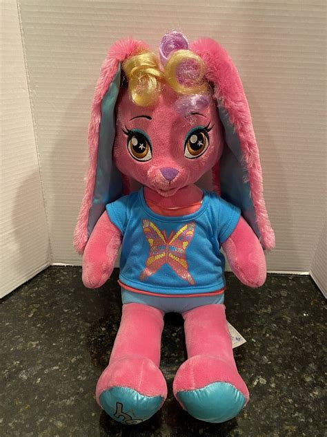 Build A Bear Honey Girl Hg Risa Pink Rock Star Bunny Rabbit Plush Doll 20 Bab Ebay