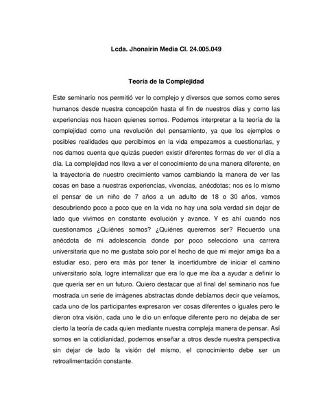 Teoria De La Complejidad