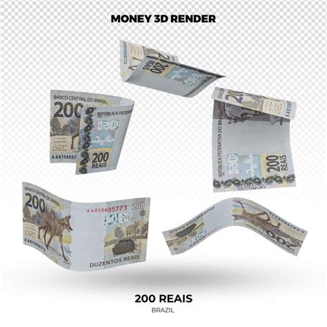 Premium Psd D Rendering Of Stacks Of Brazilian Money Reais Banknotes