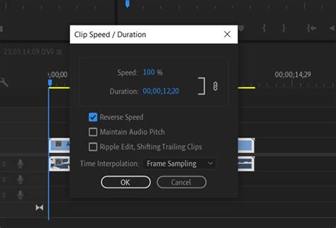 how to play a clip backwards in premiere pro