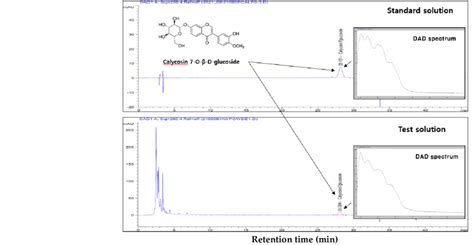 Hplc Chromatogram Of Calycosin O D Glucoside In Astragali Radix