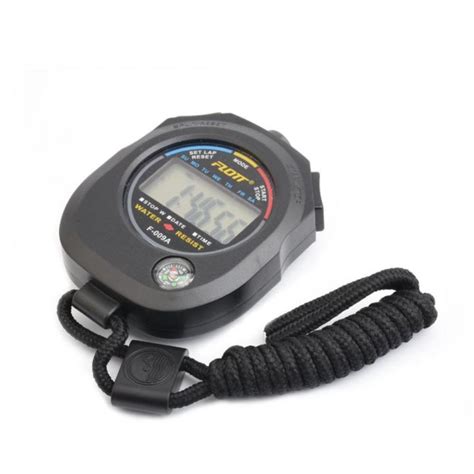 Portable Chronometer Waterproof Digital Timer Lcd Stopwatch Chronograph