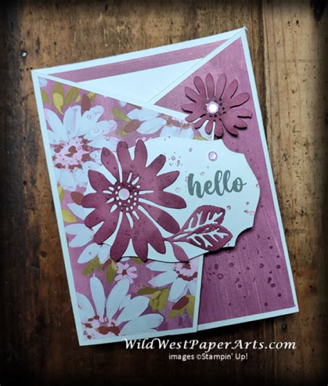 Angled Fun Tri Fold For July 2023 Wild West Paper Arts