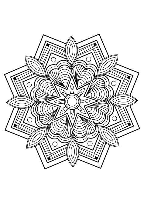 Mandala Complex Book Free 10 Mandalas Kids Coloring Pages