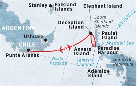 Antarctica Fly The Drake Passage Map Discover Travel Christchurch