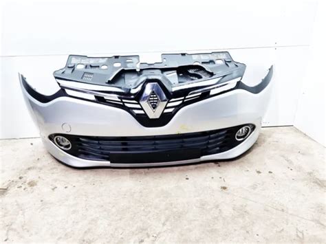 RENAULT CLIO MK4 Complete Front Bumper In Silver Ted69 2013 359 99