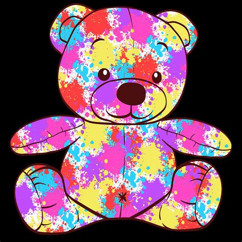 Colorful Rainbow Flag Gay Pride Tshirt Design Teddy Beat Rainbow Flag ...