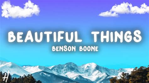 Benson Boone Beautiful Things Lyrics Youtube