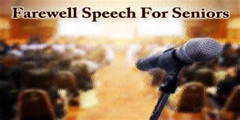 Farewell Speech For Seniors - Assignment Point