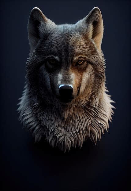 Premium Photo Dire Wolf Beautiful Mythical Wolf Legendary Creature