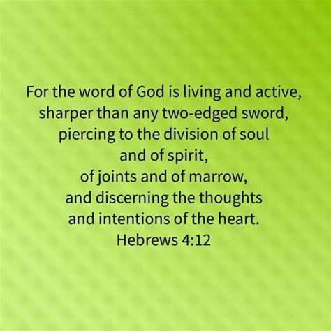 Hebrews Discernment Relationships Love Word Of God Intentions