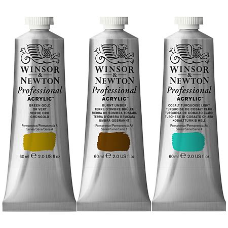 Winsor Newton Professional Acrylic Acrylique Extra Fine Tube Ml