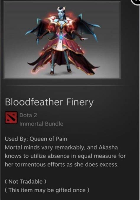 Dota 2 Bloodfeather Finery Video Gaming Gaming Accessories In Game