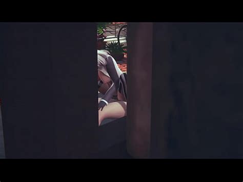 Futanari Hentai 3D sin censura Omura sexo duro en la calle Japonés asiático Manga Anime Film