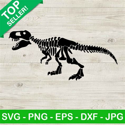 T Rex Skeleton SVG