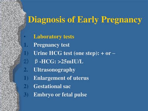 Ppt Diagnosis Of Pregnancy Powerpoint Presentation Free Download Id626685