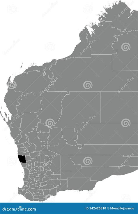 Locator Map of the SHIRE of DANDARAGAN, WESTERN AUSTRALIA Stock Vector ...