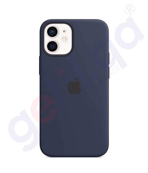 Getit Qa Buy Iphone 12 Silicone Case Magsafe Deep Navy Doha Qatar