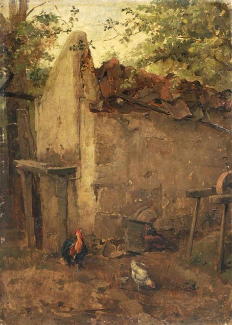 Sold Price Carl Jutz D Ae Huehner Vor Einem Stall 1877 December