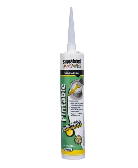 Sellador Acr Lico Pintable Blanco X Ml Isosem