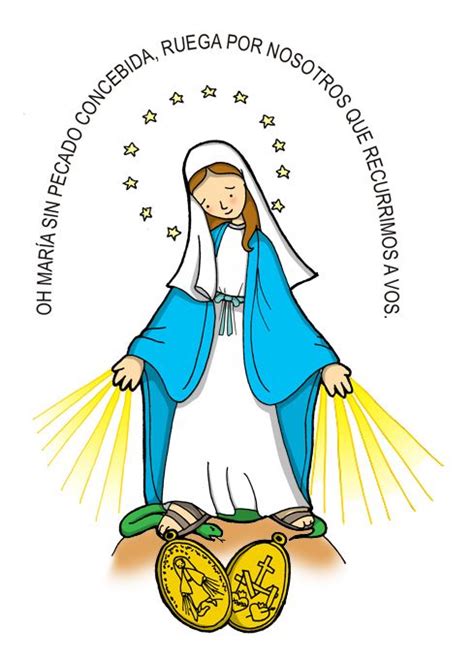 Dibujos Para Catequesis Nuestra SeÑora De La Medalla Milagrosa