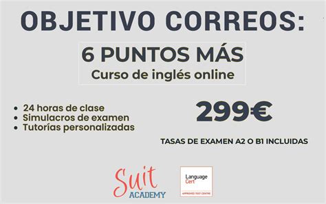 Curso de inglés para Oposiciones a Correos Consigue 6 puntos más