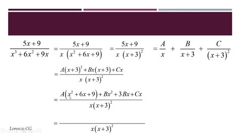 Integrales Por Descomposici N En Fracciones Parciales Factores