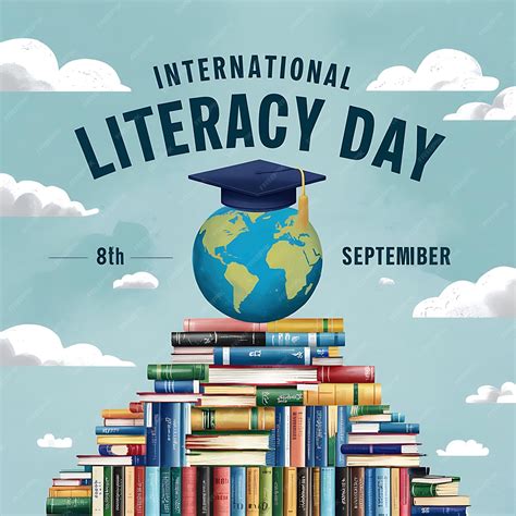International Literacy Day Poster Vector Image Illustration | Premium