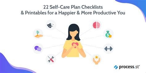 22 Self Care Plan Checklists And Printables For A Happier And More