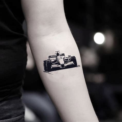 Race Car F1 Temporary Tattoo Sticker Set Of 2 Tattoo Stickers