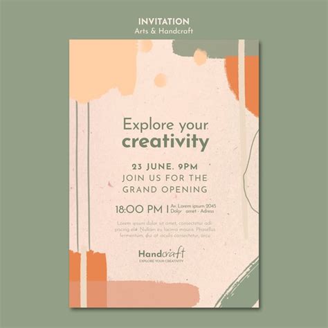 Exhibition Invitation Card Template Free - Infoupdate.org