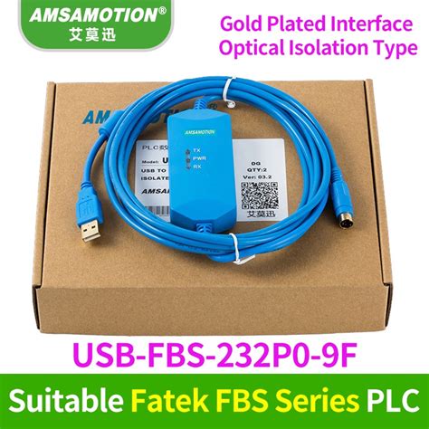 Yth YY FATEK FBS series สายเคเบลโปรแกรมมง PLC USB FBS 232P0 9F