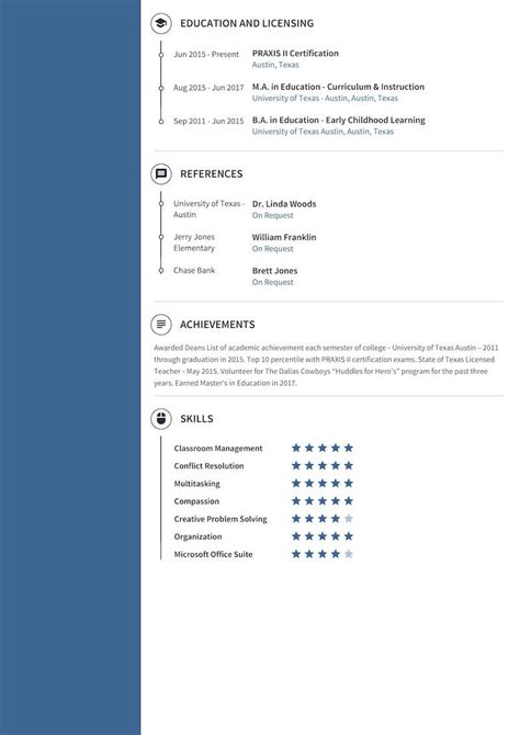 Preschool Teacher Resume Examples Guide 2025 - CVmaker.com