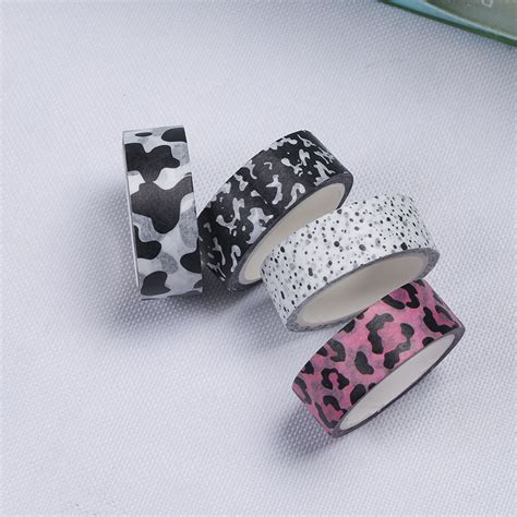 Masking Tape Ruban Adh Sif Avec Motif De Vache L Opard Mm Pi Ce