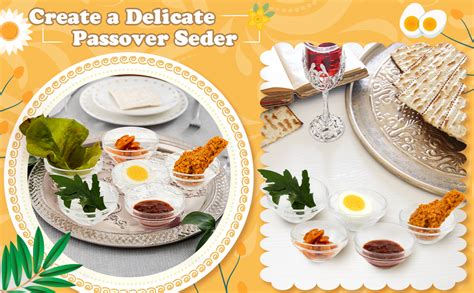 Amazon Pcs Passover Seder Plate Glass Dishes Liners Mini Plates